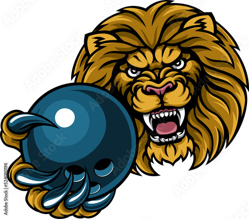 Lion Bowling Ball Sports Ma...