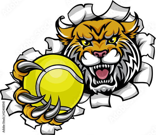 Wildcat Holding Tennis Ball...