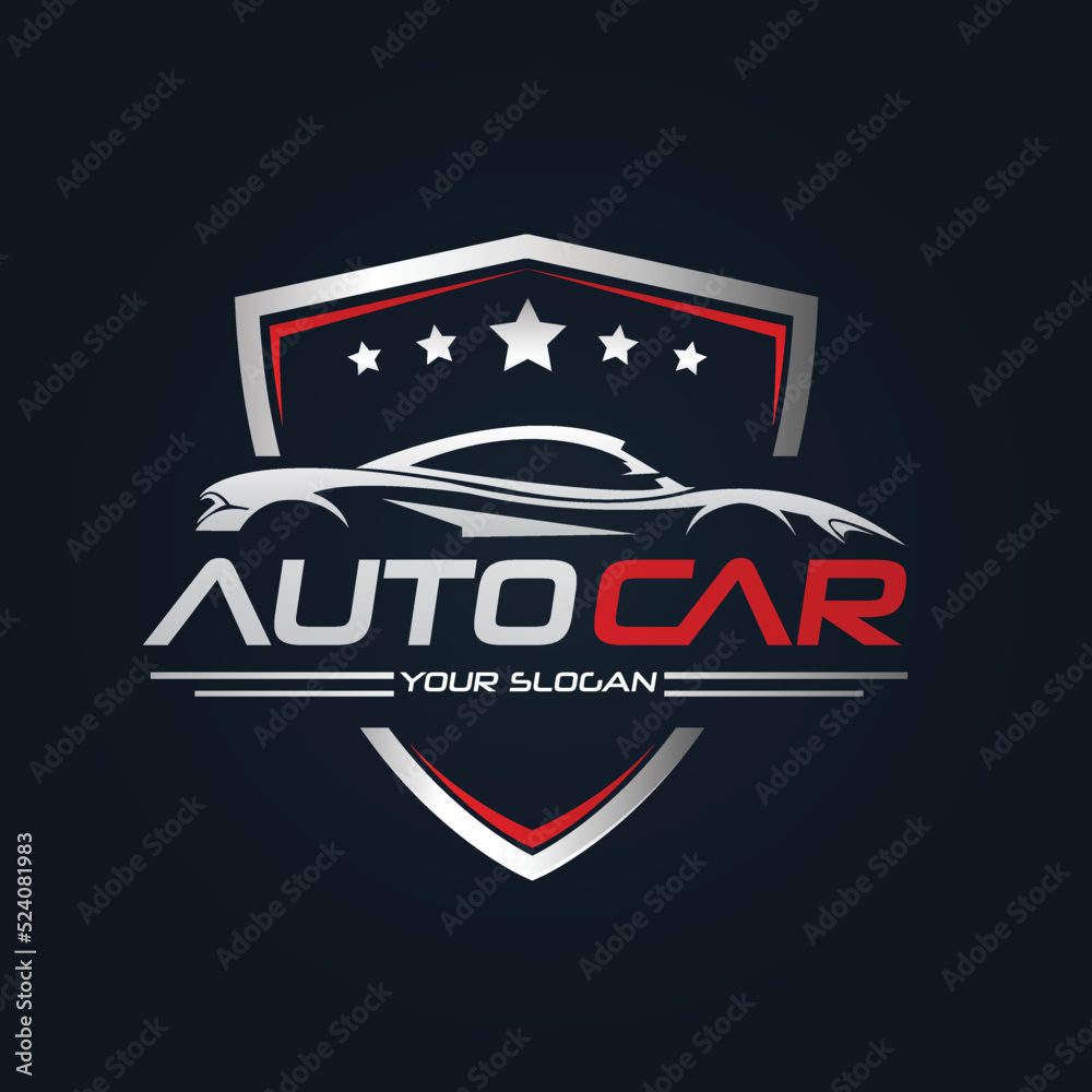 Car Garage Premium Concept Logo Design