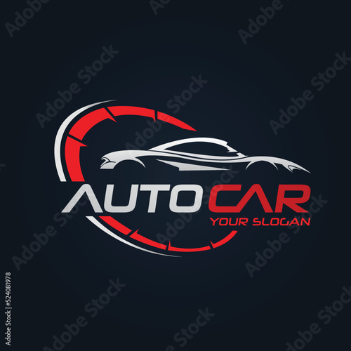 Car Garage Premium Concept Logo Design photo