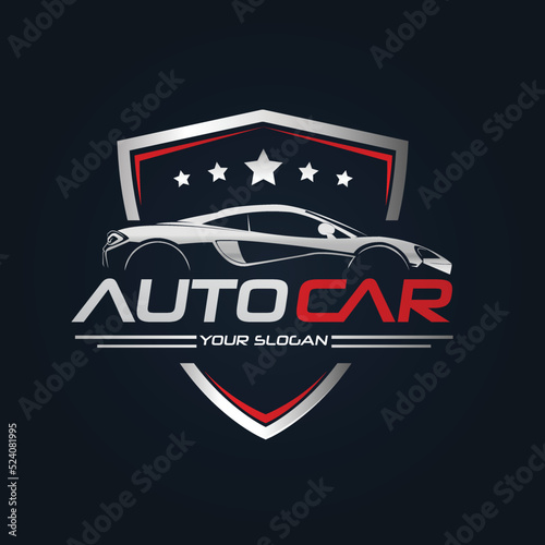 Car Garage Premium Concept Logo Design
