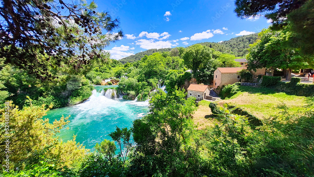 Wasserfall in Kroatien Krka