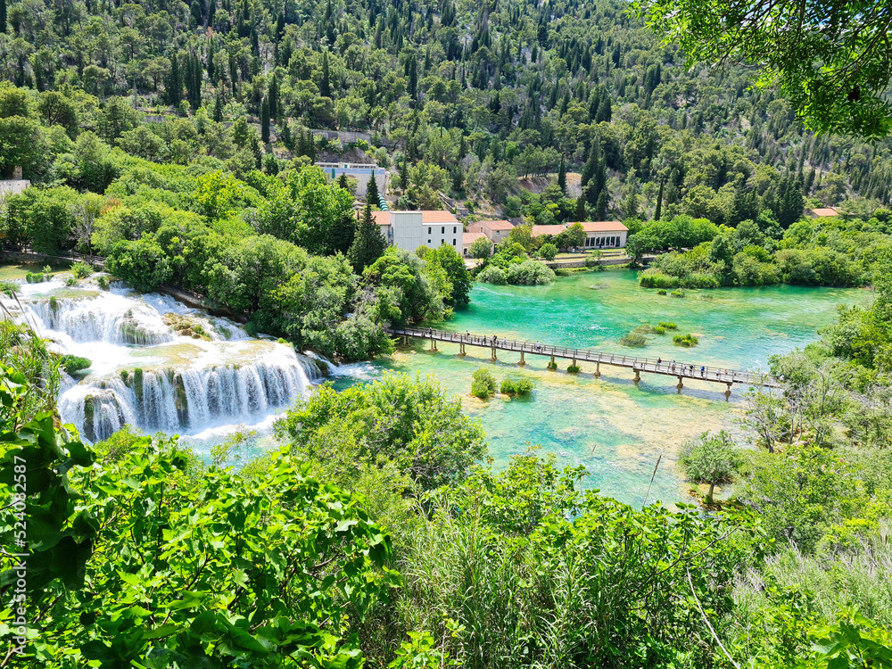 Wasserfall in Kroatien Krka Wasserfall in Kroatien Krka