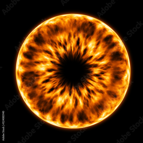 fire iris eye pupil lens sun flame