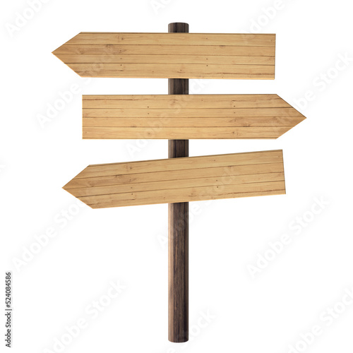 Wooden singboard hanging 3d render © Graphic123