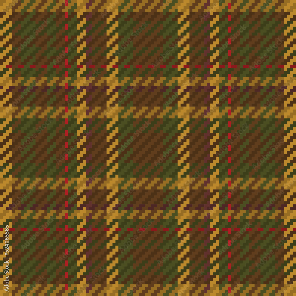 Seamless pattern of scottish tartan plaid. Repeatable background with check fabric texture. Vector backdrop striped textile print.
