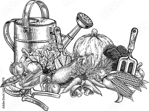 Gardening Tools Vegetables ...