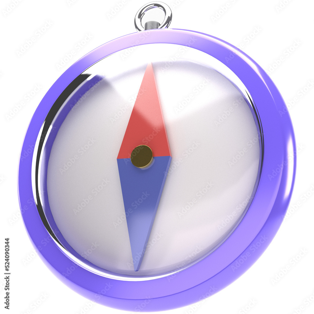 3d cute compass illustration, for UI, poster, banner, social media post. 3D rendering 3d cute compass illustration, for UI, poster, banner, social media post. 3D rendering