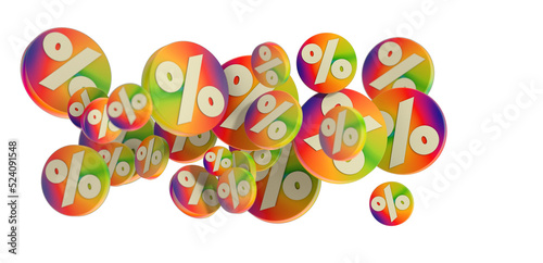 Blurred sale background.