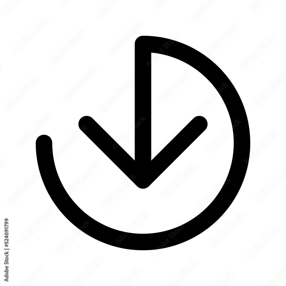 Download icon. vector illustration on white background Download icon. vector illustration on white background