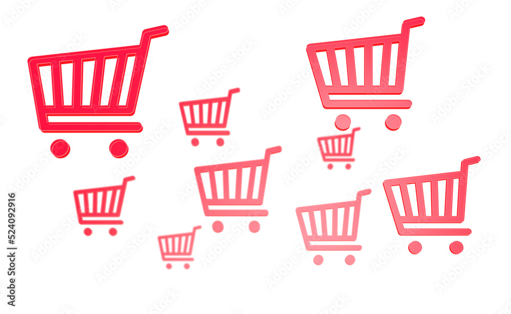 Shopping cart on digital background. Shopping cart on digital background.
