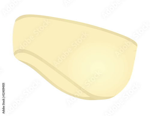 Brown ears warmer. vector illustration