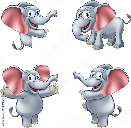 Elephant Cartoon Masoct