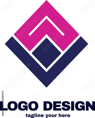 simple and modern design concept logo with simple and gradient color template logo for company vector file eps 10