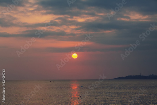 Sunset  Turkey  Mediterranean Sea  cloudy