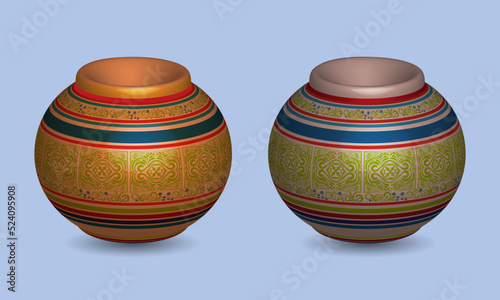 Traditional pottery illustration.