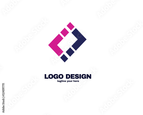 simple and modern design concept logo with simple and gradient color template logo for company vector file eps 10