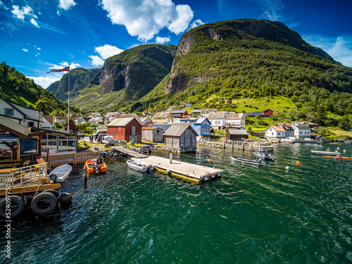 Looking Undredal from Auerlandsfjord photo