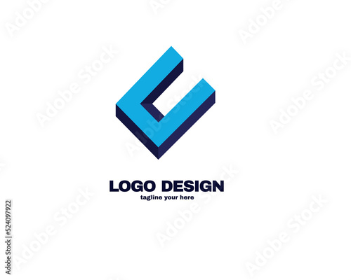 simple and modern design concept logo with simple and gradient color template logo for company vector file eps 10