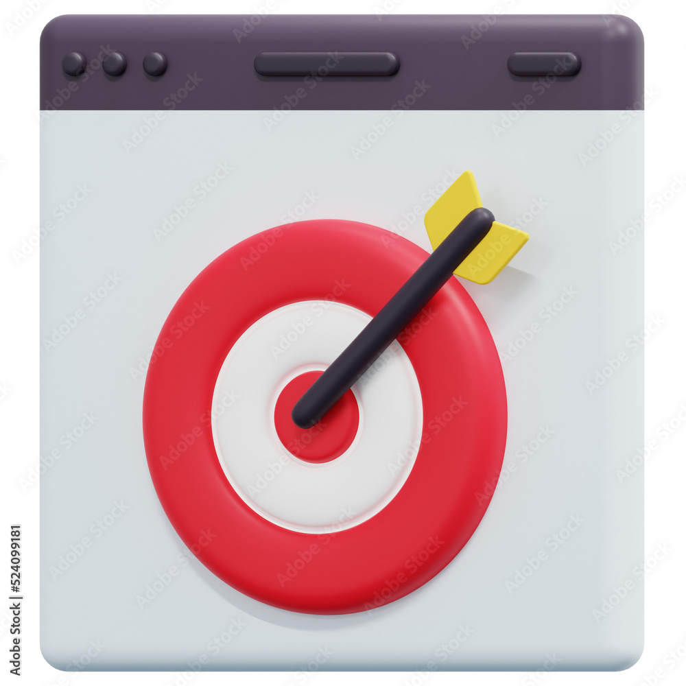online marketing 3d render icon illustration online marketing 3d render icon illustration