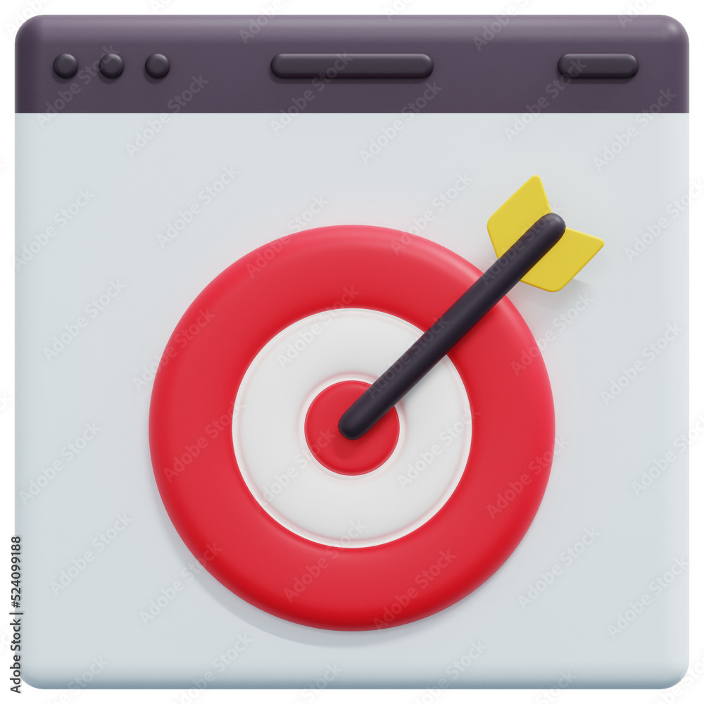 online marketing 3d render icon illustration online marketing 3d render icon illustration