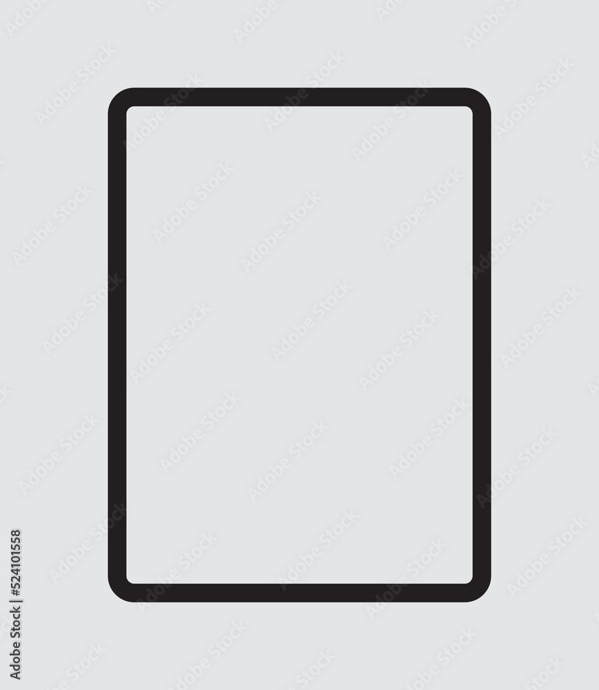 tablet frame on white background tablet frame on white background