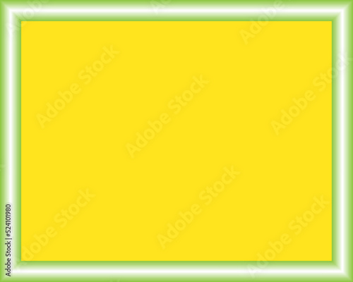yellow frame isolated