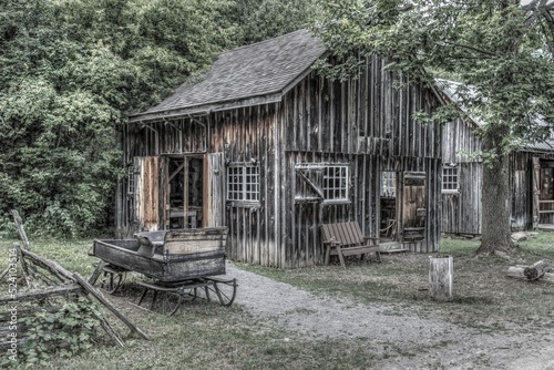 old carpenter shop barn Lang Century village Keene Ontario