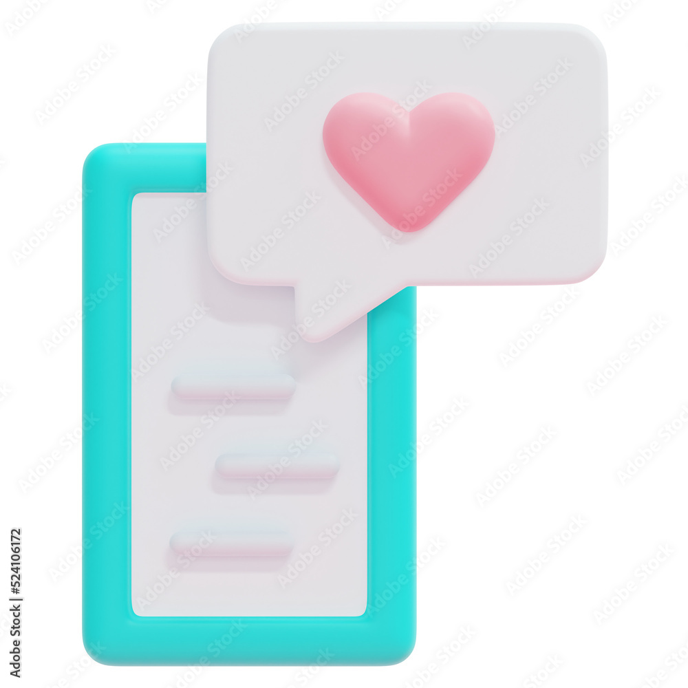 talk 3d render icon illustration talk 3d render icon illustration