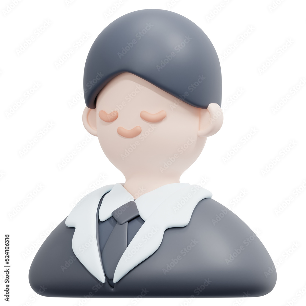 groom 3d render icon illustration groom 3d render icon illustration