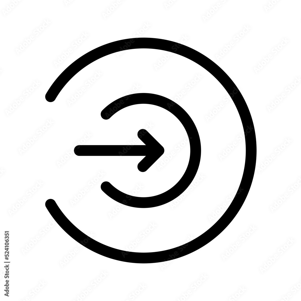 Login icon. sign symbol, vector illustration Login icon. sign symbol, vector illustration