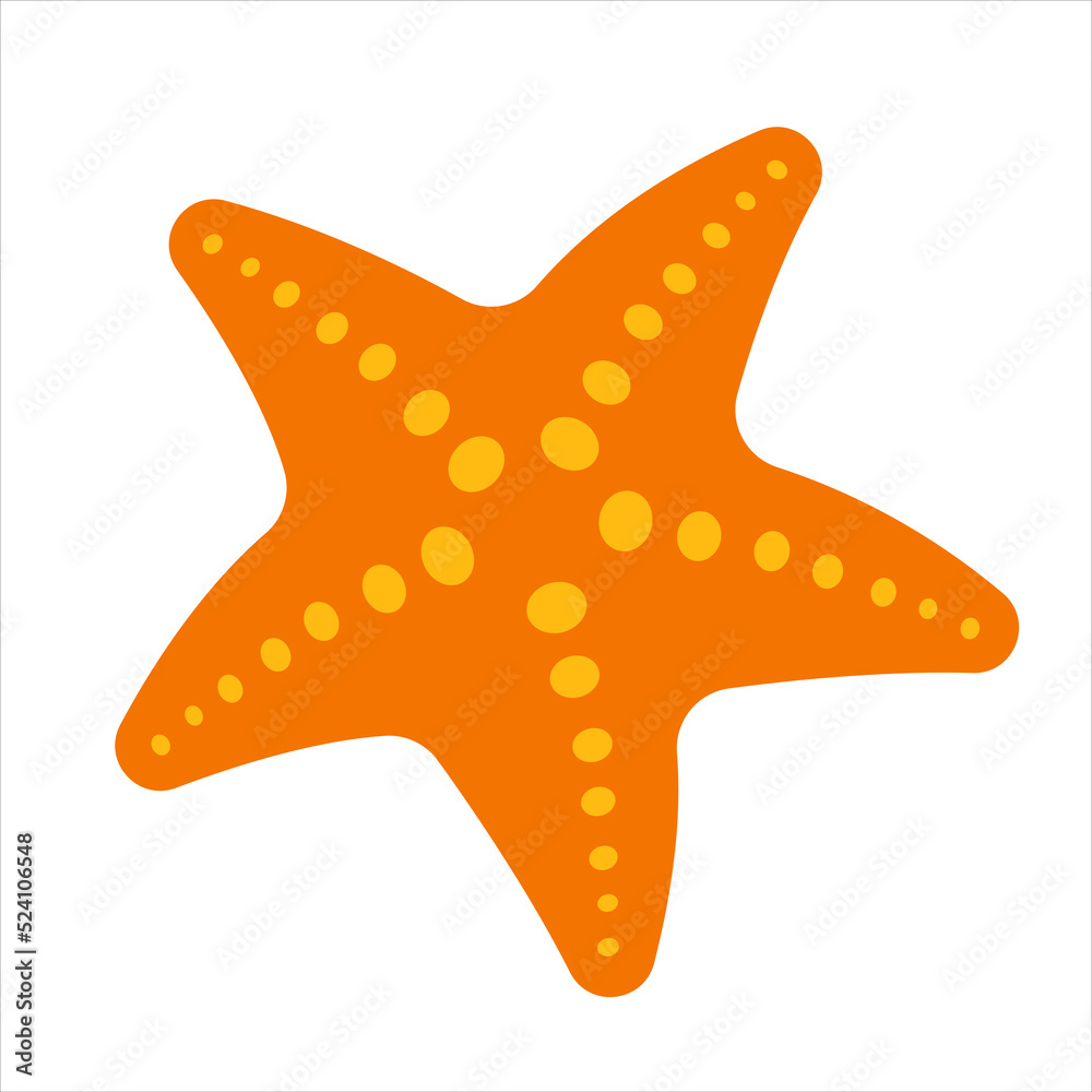 starfish icon vector illustration isolated on white background - obrazy, fototapety, plakaty 
