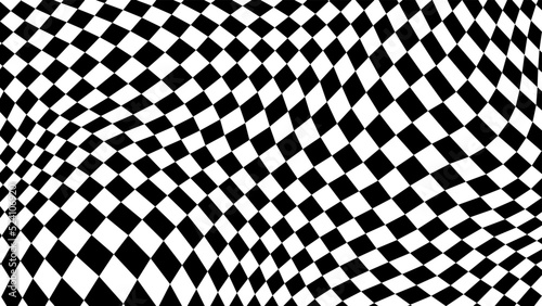 Groovy retro pattern background in psychedelic checkered backdrop style. A chessboard in a minimalist abstract design with a 60s 70s aesthetic vibe. hippie style y2k. funky print vector illustration
