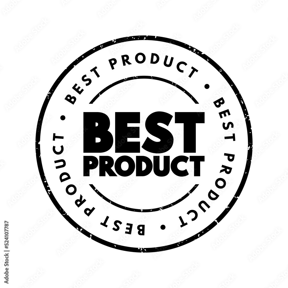 Best Product text stamp, concept background