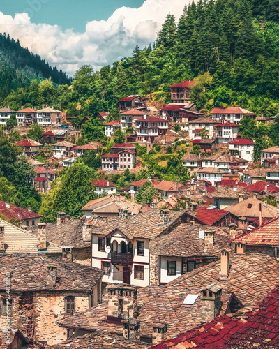 Shiroka laka village in Bulgaria