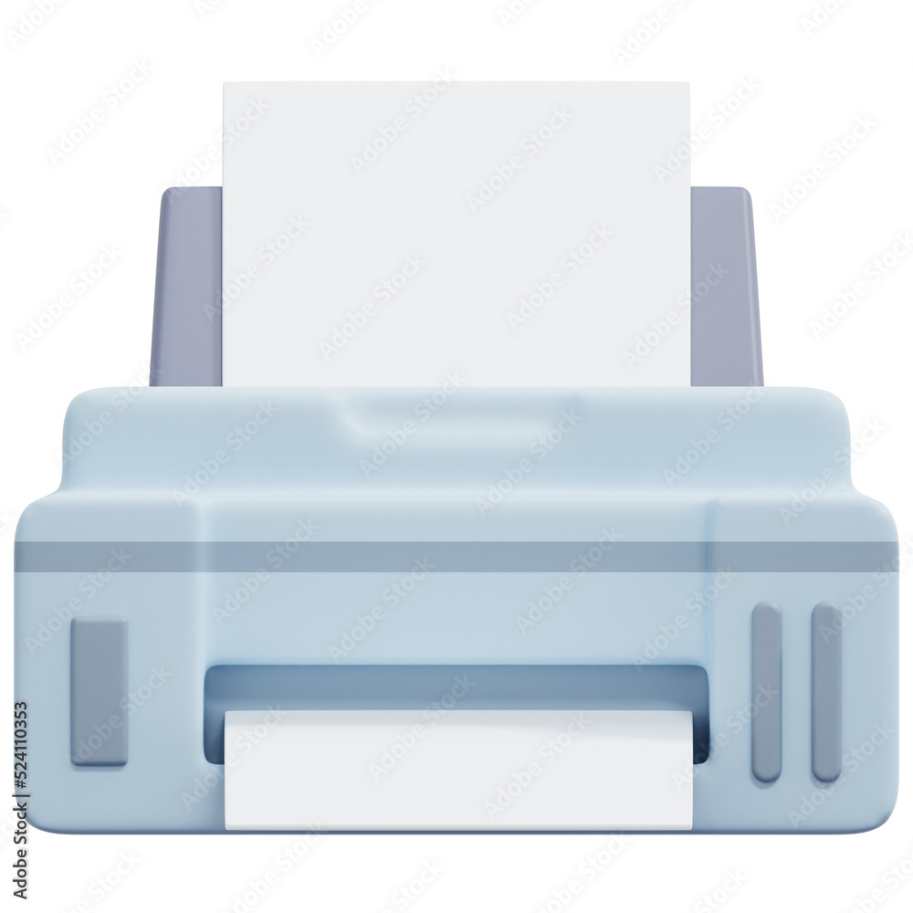 printer 3d render icon illustration printer 3d render icon illustration