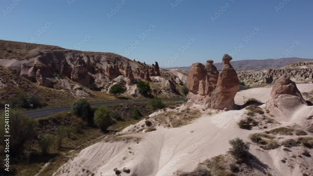 Amazing landscapes of Cappadocia. Cappadocia is a popular tourist destination in Turkey. Amazing landscapes of Cappadocia. Cappadocia is a popular tourist destination in Turkey.