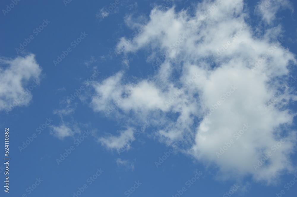 Blue sky with white cloud. Natural background. Summer sky. For decorative background and wallpaper design. Blue sky with white cloud. Natural background. Summer sky. For decorative background and wallpaper design.