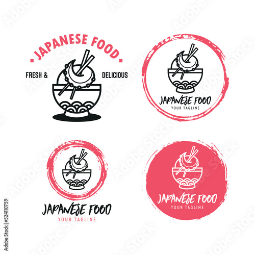 JAPANESE FOOD CARTOON LOGO COLLECTION