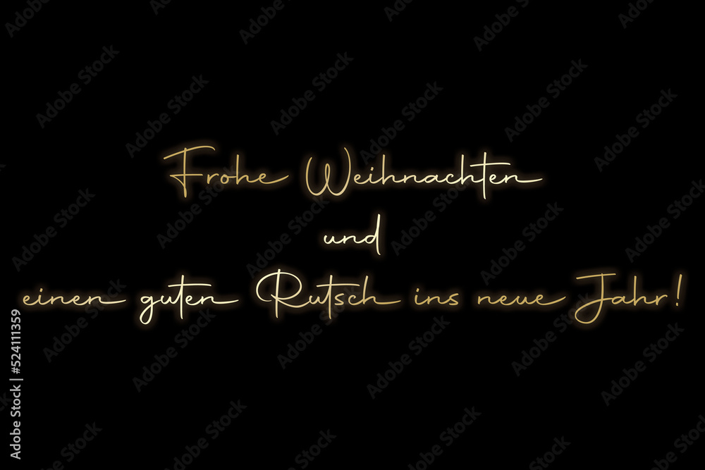 Schöne Weihnachten Und Einen Guten Rutsch Ins Neue Jahr Englisch stock.adobe.com