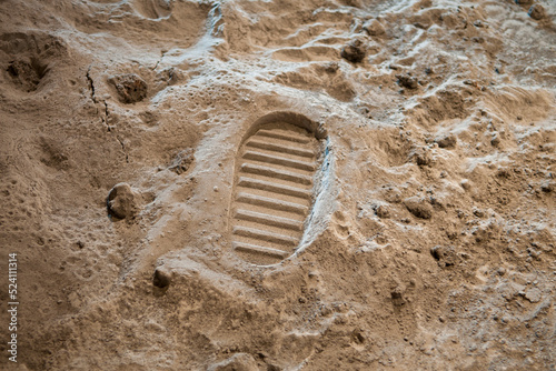 Footprint on the Moon photo
