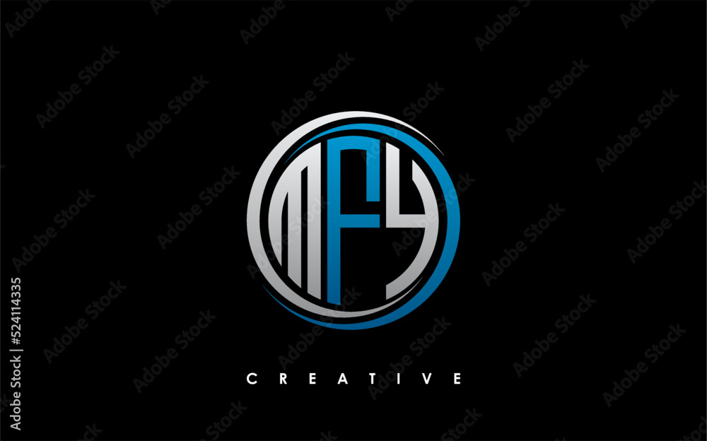MFY Letter Initial Logo Design Template Vector Illustration MFY Letter Initial Logo Design Template Vector Illustration