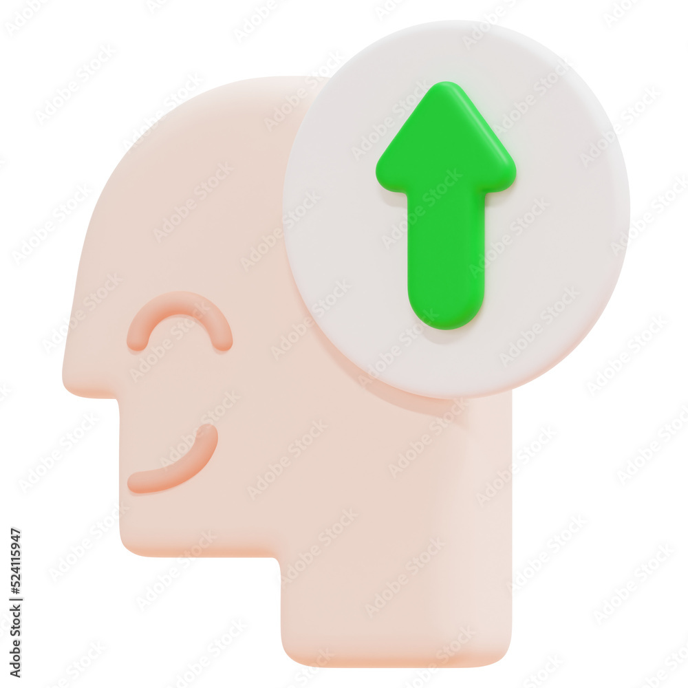 growth 3d render icon illustration growth 3d render icon illustration