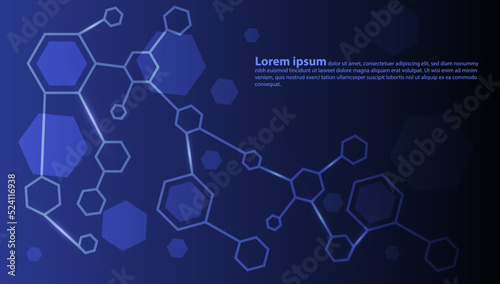 Hexagon Technology Line Texture Background 