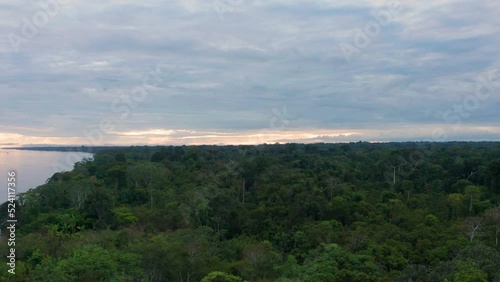 4k Aerial shot for amazon river and the rain forest in brazil rainforest. shot on MAVIC 2 PRO hasselblad rendered prores 422HQ REC709
