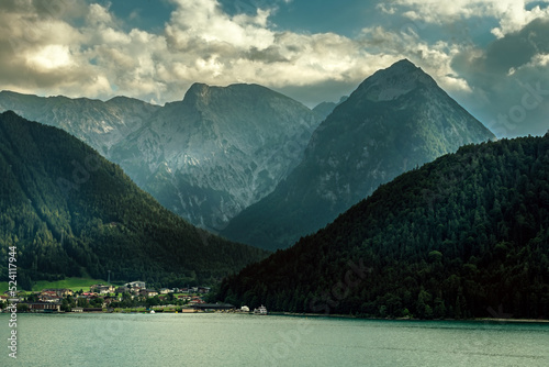 lake achensee and mountains