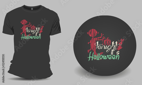 Tonight it's Halloween T-shirt design