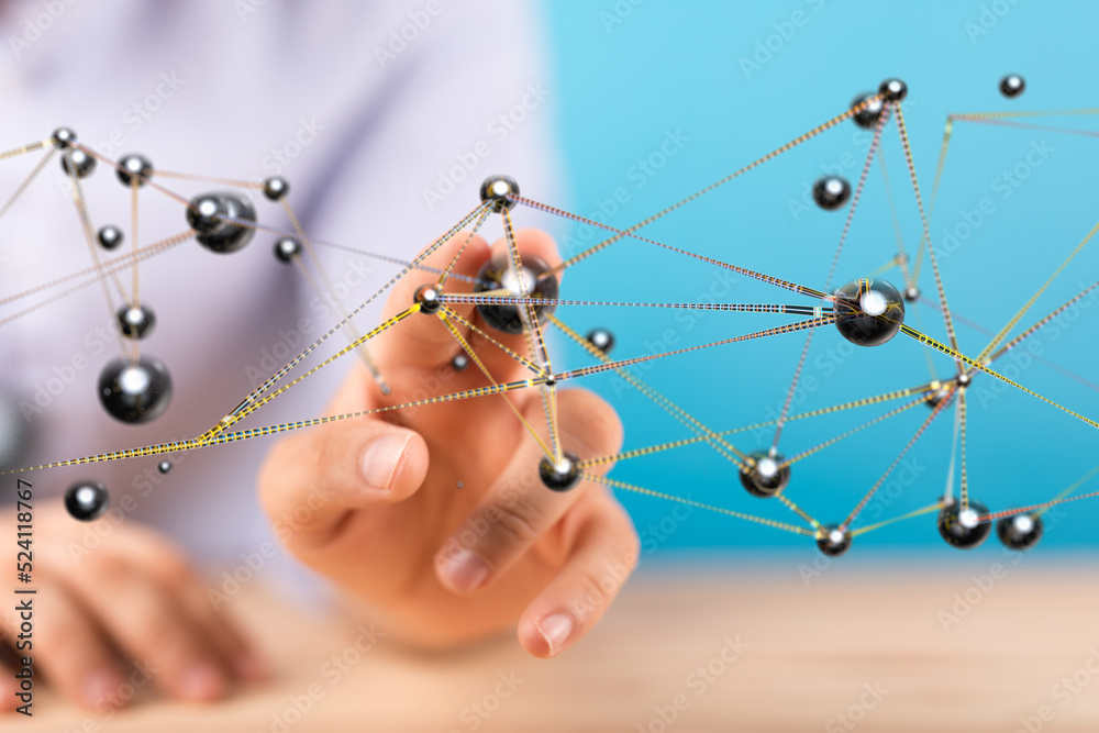 Abstract Futuristic infographic with Visual data complexity Abstract Futuristic infographic with Visual data complexity
