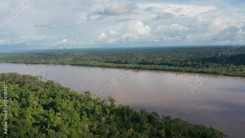 4k Aerial shot for amazon river and the rain forest in brazil rainforest. shot on MAVIC 2 PRO hasselblad rendered prores 422HQ REC709