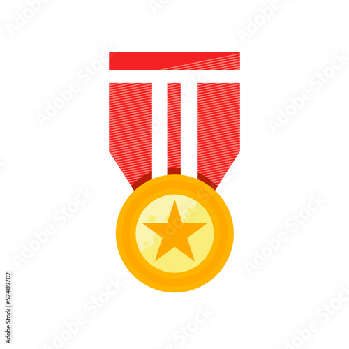 order of the country, medal - vector icon